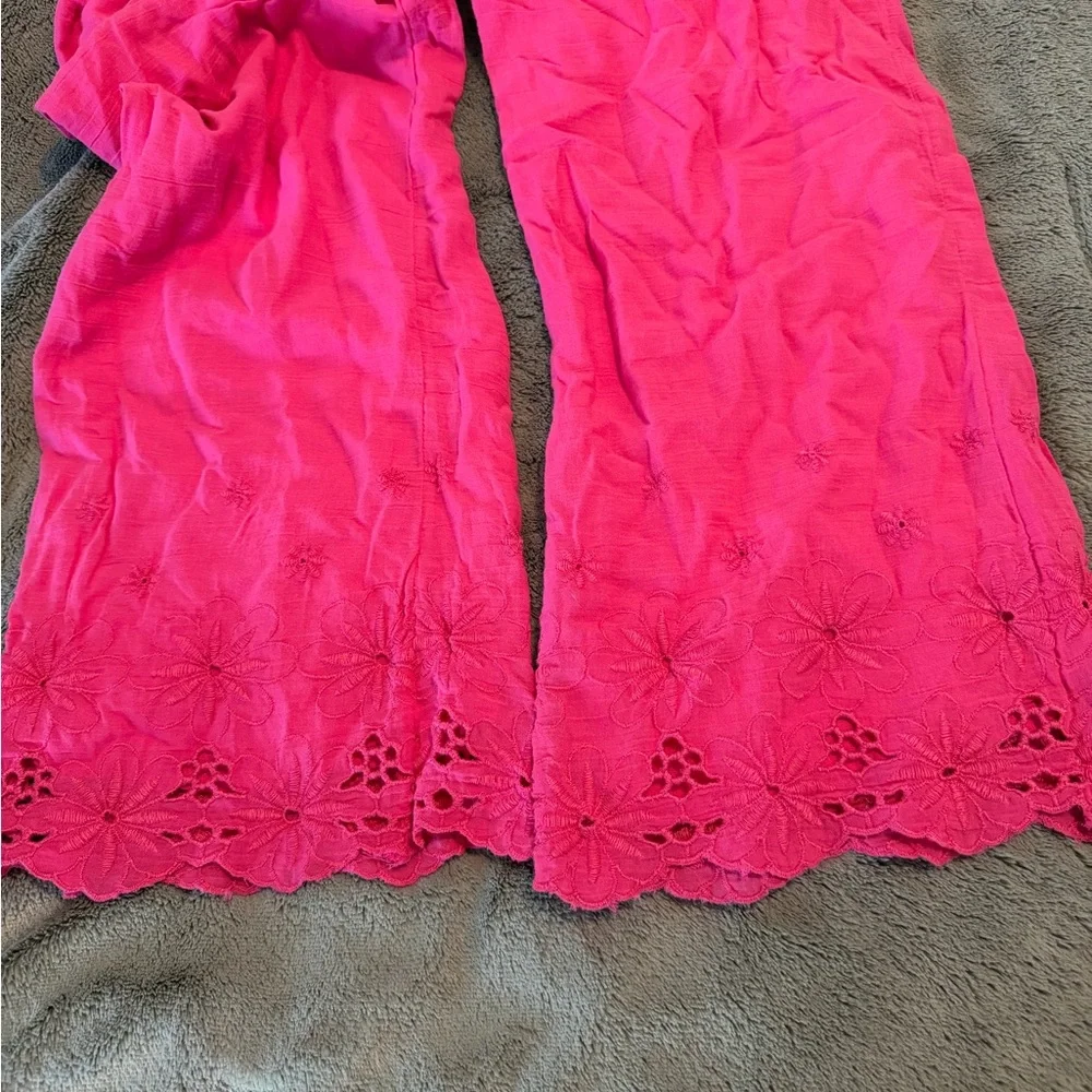 Abercrombie Kids Linen Fuchsia Pants 15/16
